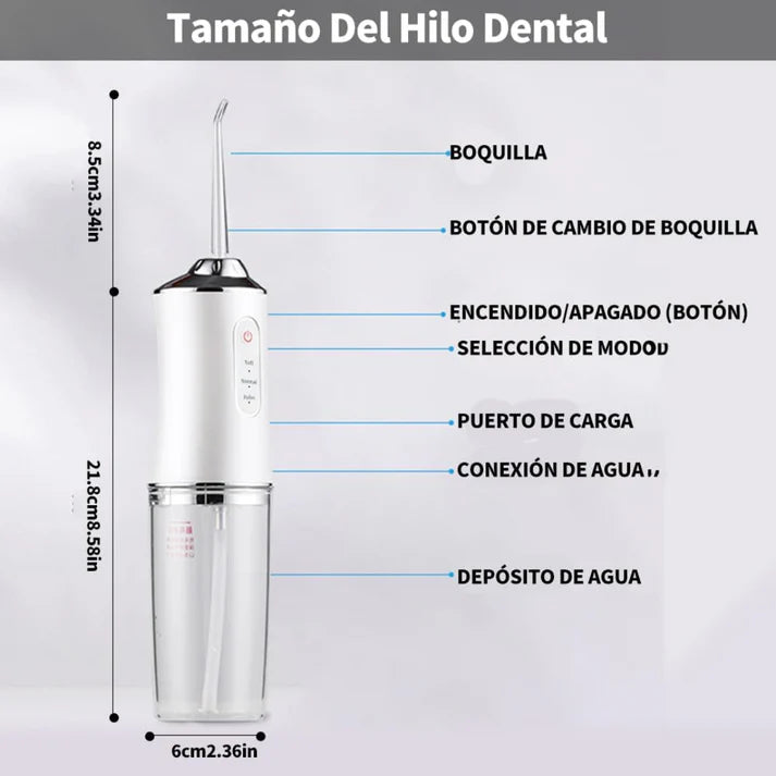 🦷✨ FreshJet Pro - Adiós Placa y Mal Aliento! 🚚 Envío Gratis + 4 Boquillas 🎁