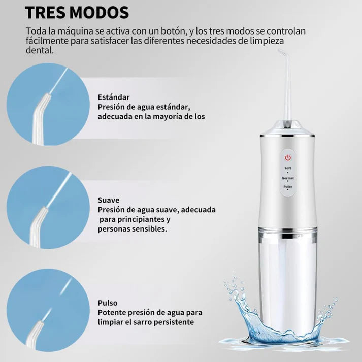 🦷✨ FreshJet Pro - Adiós Placa y Mal Aliento! 🚚 Envío Gratis + 4 Boquillas 🎁